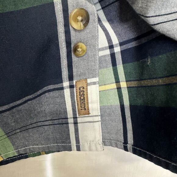 CE Schmidt Workwear‎ Mens XL Button Down Long Sleeve Cotton Blend Shirt Plaid - Picture 6 of 8